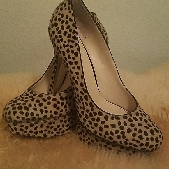 Cheetah Platform heels 10.5 - Picture 1 of 3